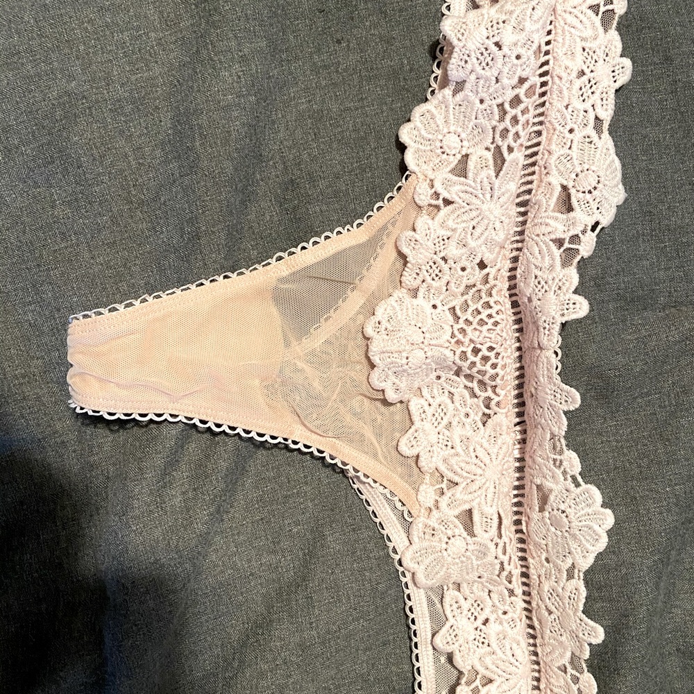 Victoria’s Secret wide side thong.